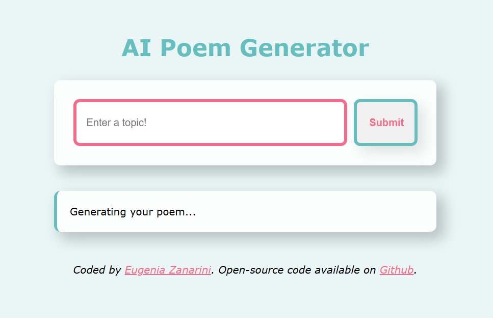 AI Poem Generator